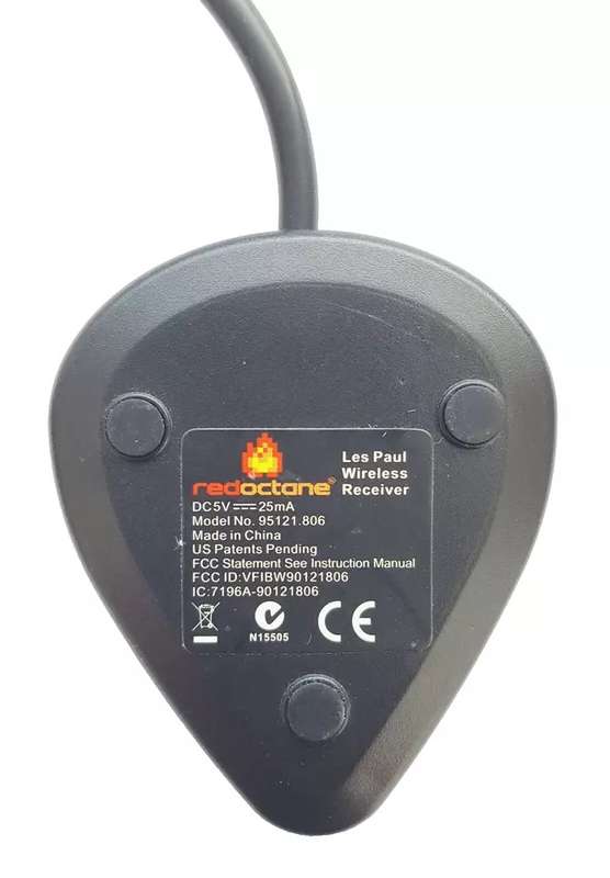 Ps3 guitar hero III - les paul wireless dongle receiver red octane 95121.806