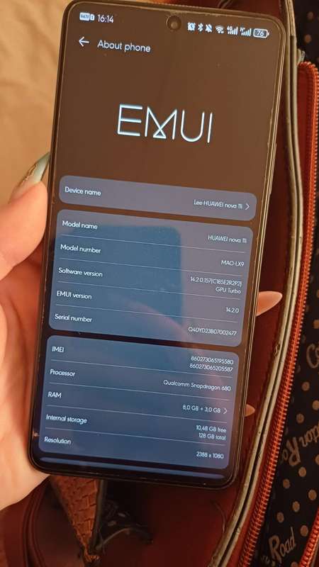 Huawei Nova 11i Starry Black