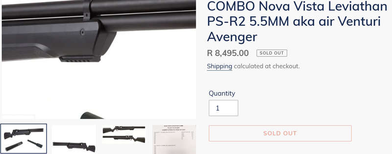 Nova Vista Leviathan PS-R2 PCP Air Rifle - 5.5mm