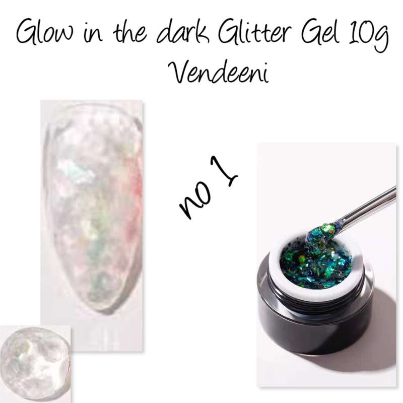 Glow in the dark Glitter Gel 10g  no 1