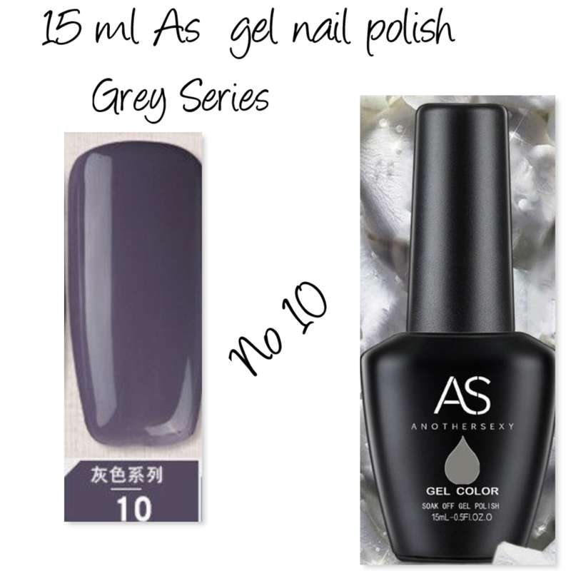AS UV/LED Gel Polish 15ml - Grey Series  no 10