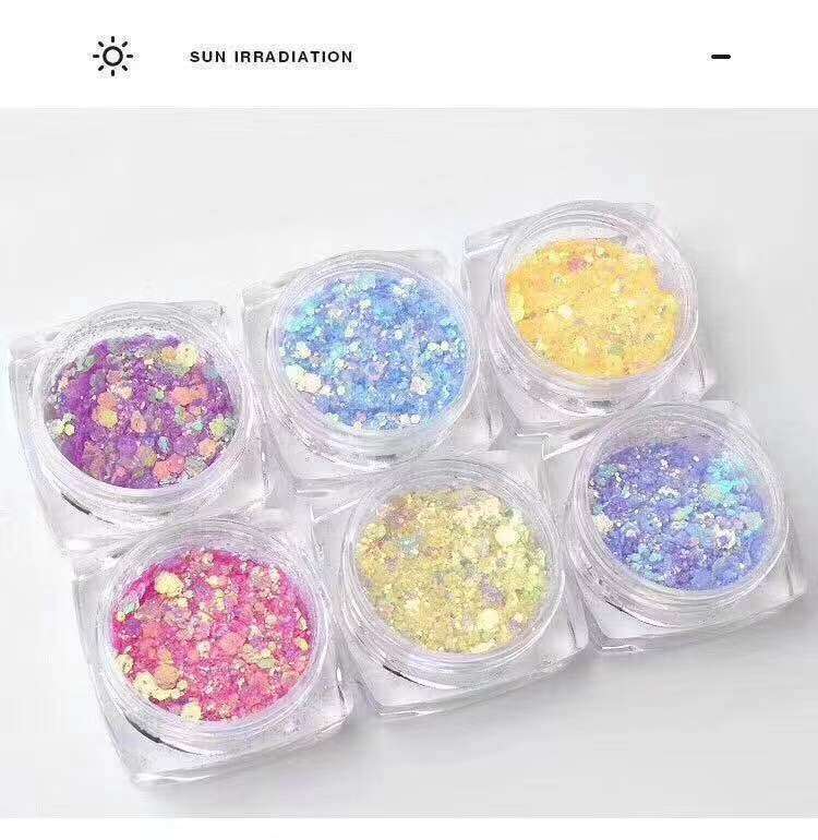 Colour Change Glitter 6pcs