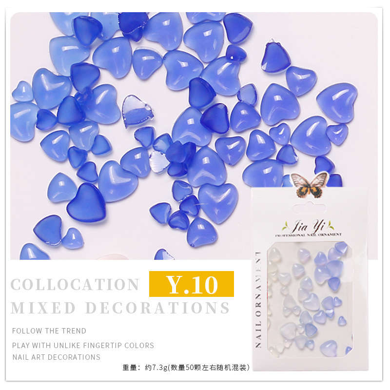 Professional Nail Ornament - Y.10 - blue