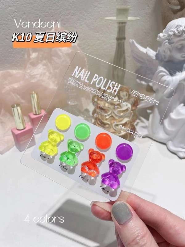 Vendeeni 4 colors Set + Free Color Chart - K10 - Summer Collection