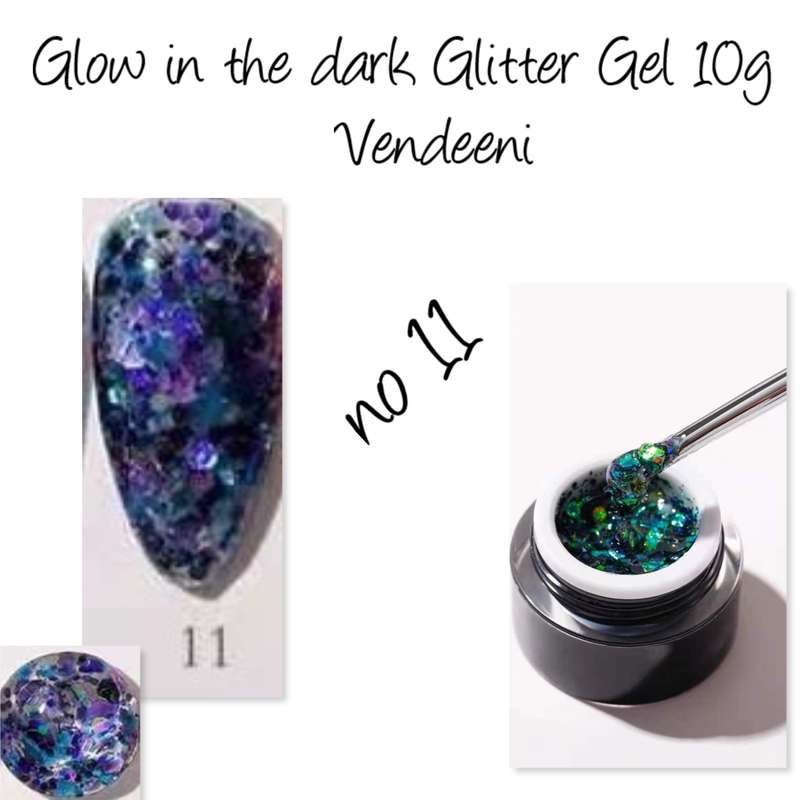 Glow in the dark Glitter Gel 10g  no 11