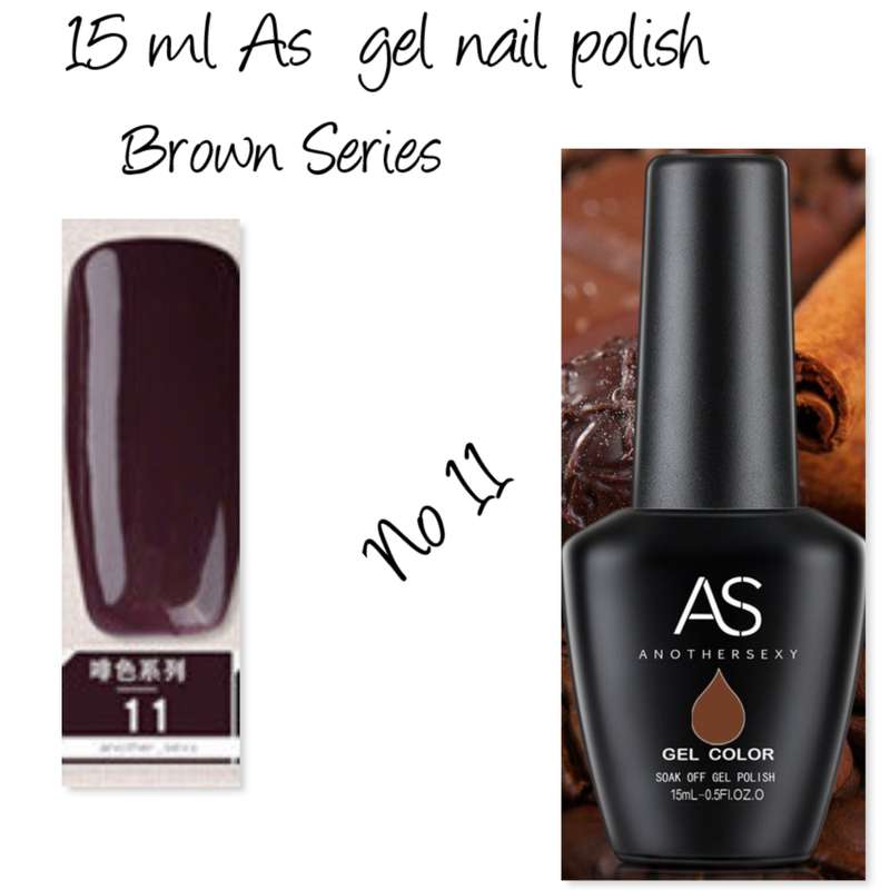AS UV/LED Gel Polish 15ml - Brown   no 11