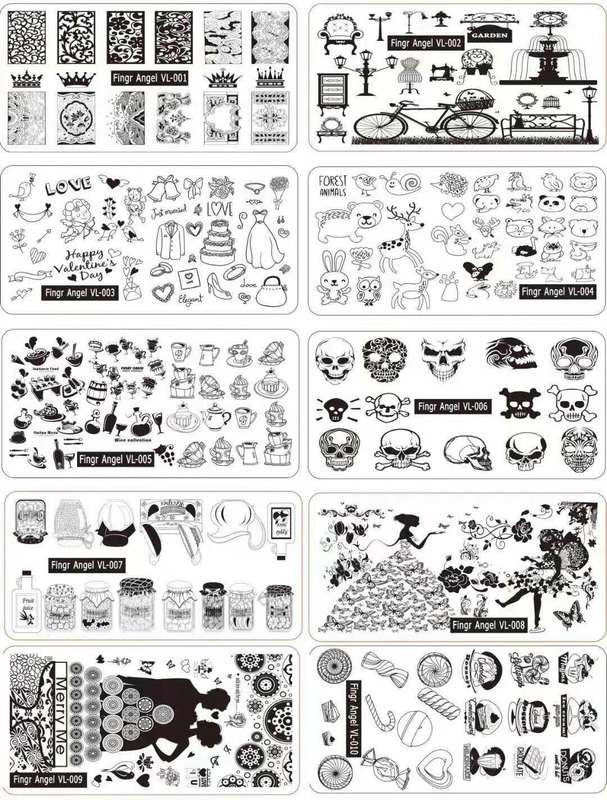 Nail Stamping Metal Plate - VL message number