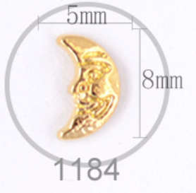 Tropical Nail Alloy Decoration sold per one -    1184