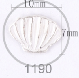 Tropical Nail Alloy Decoration sold per one -    1190