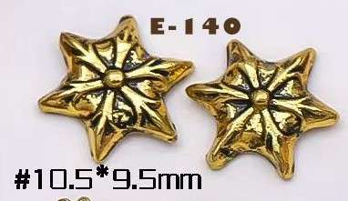 Vintage Bronze Metal 10pcs -     E-140 - Bronze
