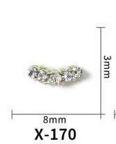 BTX Alloy Nail Rhinestones 5pcs -  X-170