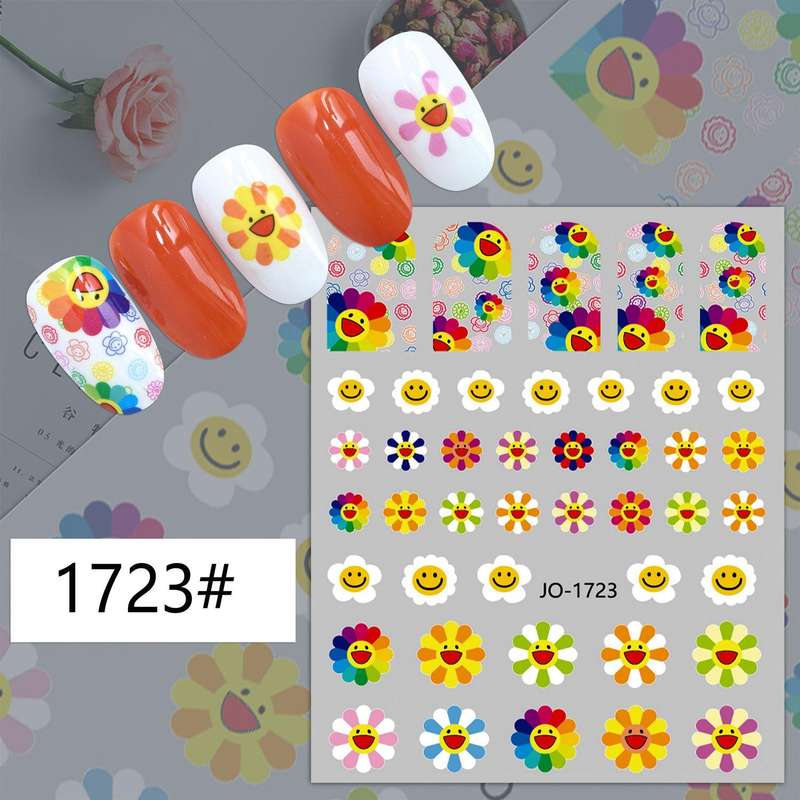 TNA Sunflower Nail Sticker 8*10cm  JO-1723