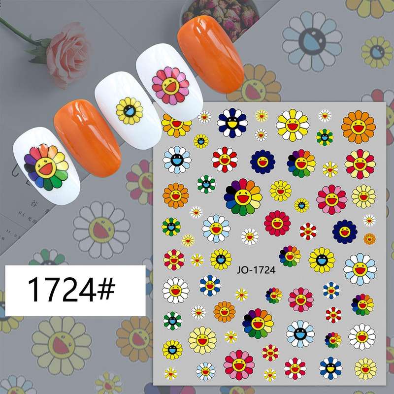 TNA Sunflower Nail Sticker 8*10cm  JO-1724