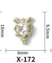 BTX Alloy Nail Rhinestones 5pcs -  X-172
