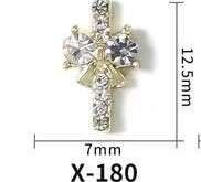 BTX Alloy Nail Rhinestones 5pcs -  X-180