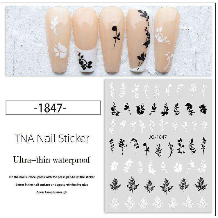 TNA Rose Nail Sticker JO1845-1850 8*10cm -JO-1847