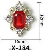 BTX Alloy Nail Rhinestones 5pcs -  X-184