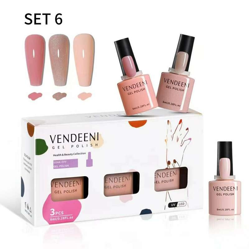 VENDEENI 3pcs/ Set 7.5ml Gel Polish Set 6