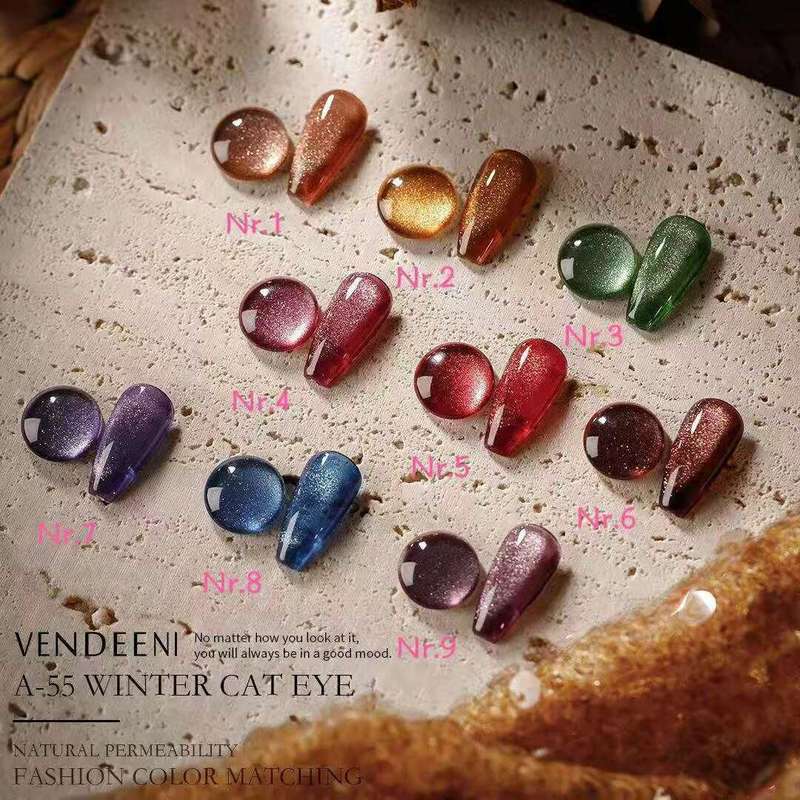 Vandeeni Winter Cat Eye UV/LED Gel Polish 15ml - A55 - message number