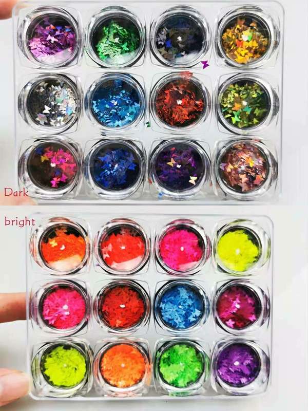 12pcs Butterfly Art message the bright or dark one