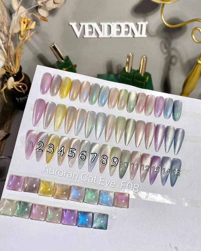 Vandeeni Laser Space Cat Eye UV/LED Gel Polish 15ml - F8 - message number