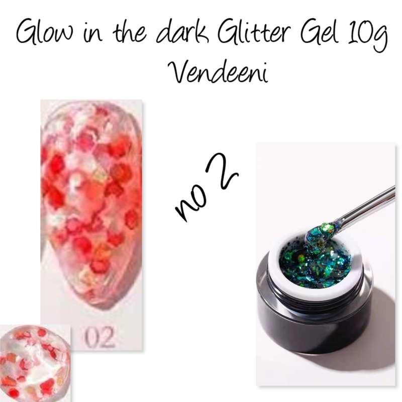 Glow in the dark Glitter Gel 10g  no 2
