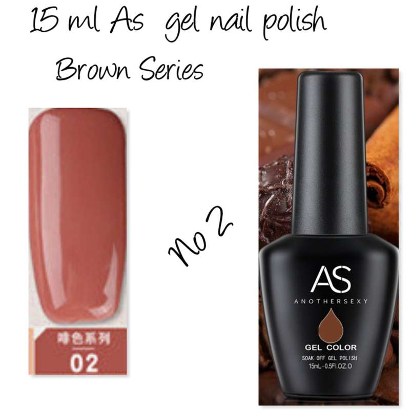 AS UV/LED Gel Polish 15ml - Brown   no 2