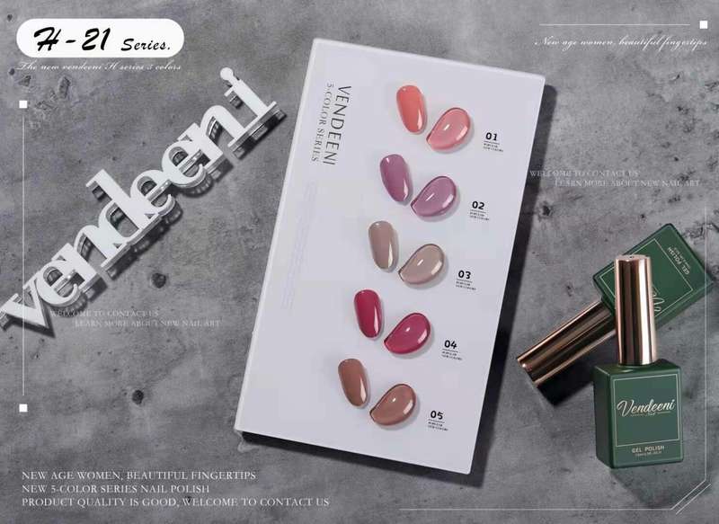 Crazy Promotion - Vendeeni UV/LED Gel Polish 15ml H21 - 5pcs/Set