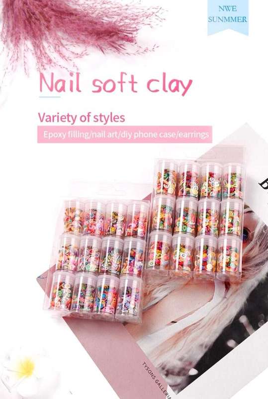 Nail Soft Clay Art mix