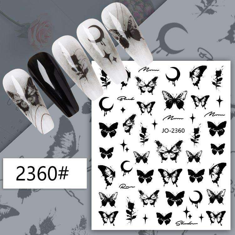 TNA Butterfly Nail Sticker JO2354-2365 8*10cm -JO-2360