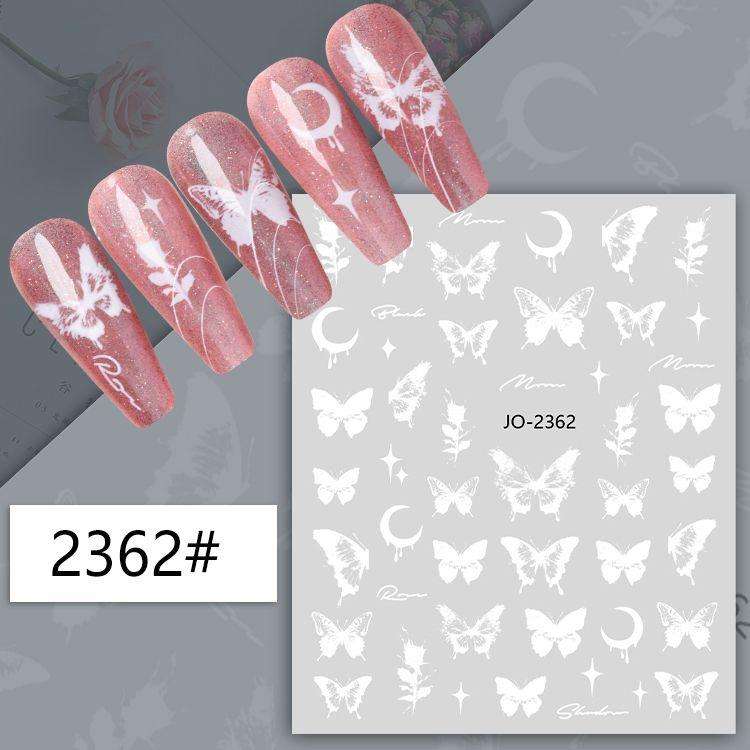 TNA Butterfly Nail Sticker JO2354-2365 8*10cm -JO2362