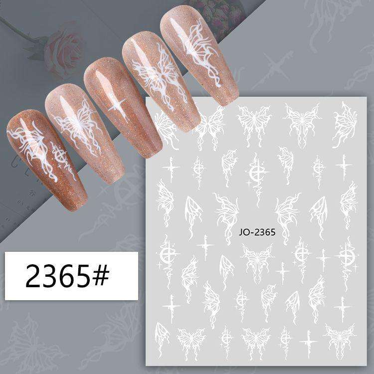 TNA Butterfly Nail Sticker JO2354-2365 8*10cm -JO-2365
