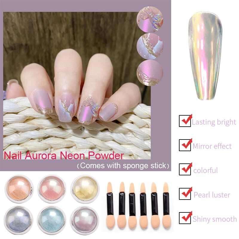 6 Colours Aurora Neon Powder