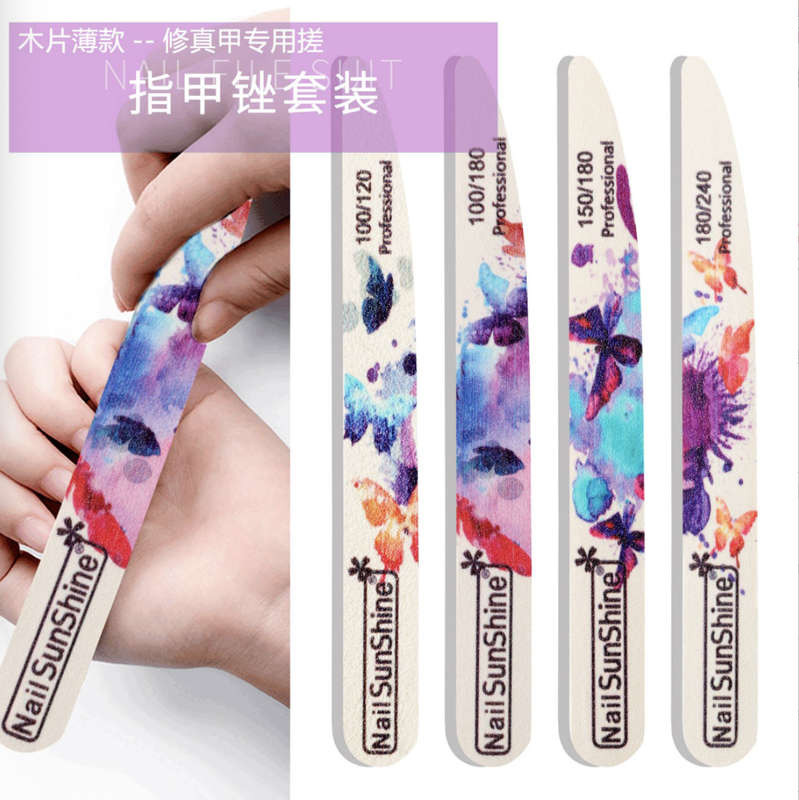 Butterfly Wooden Filer 50pcs   100/120