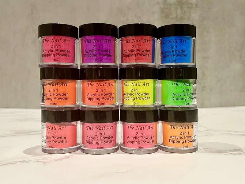 2 in1 dipping powder+acrylic powder Set 12 colours 10ml