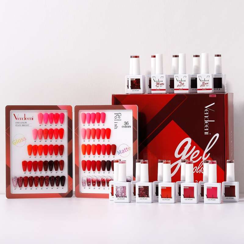 Vendeeni 36 Colors + 3 Gel with classic color chart Set 5