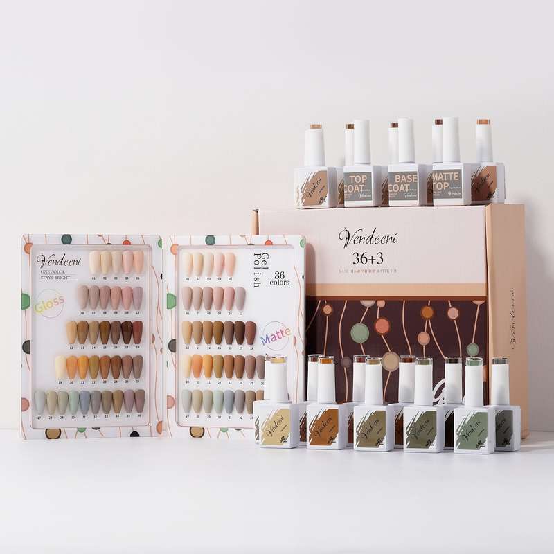 Vendeeni 36 Colors + 3 Gel with classic color chart Set 7