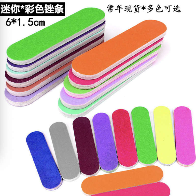 6*1,5cm Wooden Mini Filer 100pcs  red