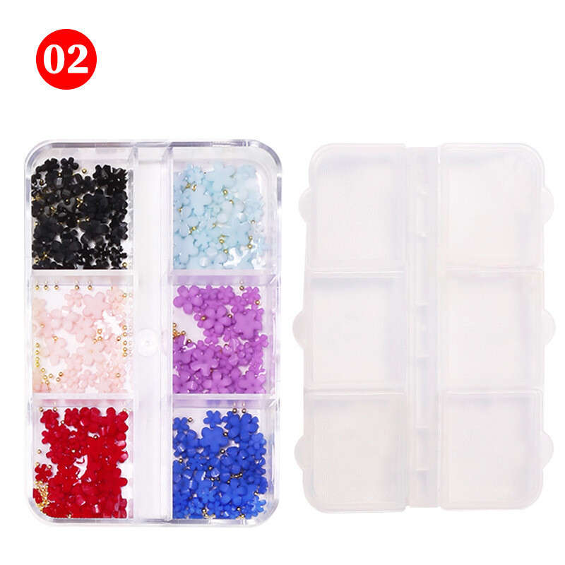 5 Petals Flower Nail Art - 2