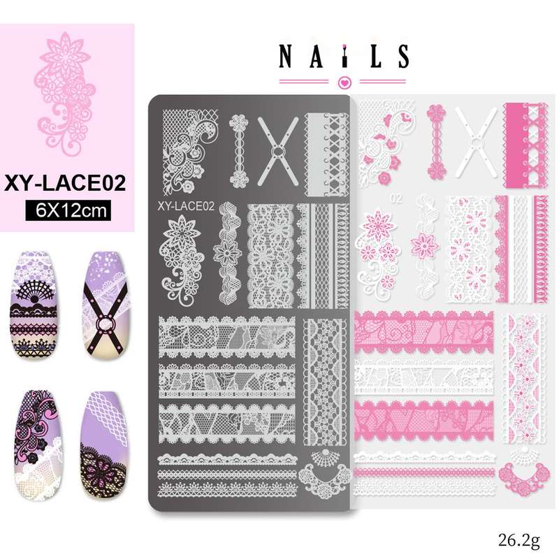 XY-Lace Stamping Plate -  XY-Lace02