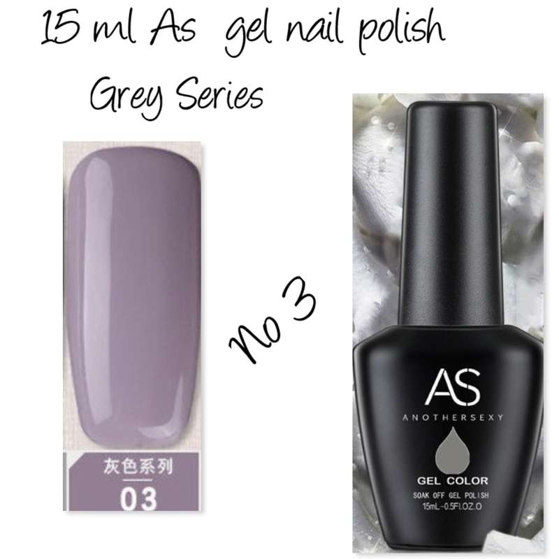 AS UV/LED Gel Polish 15ml - Grey Series  no 3