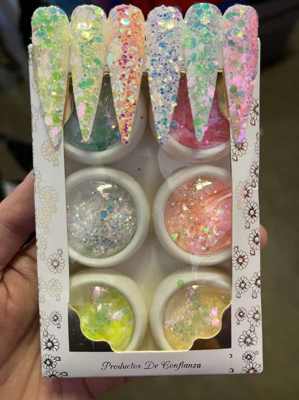 6 colours Stunning Glitter- 1
