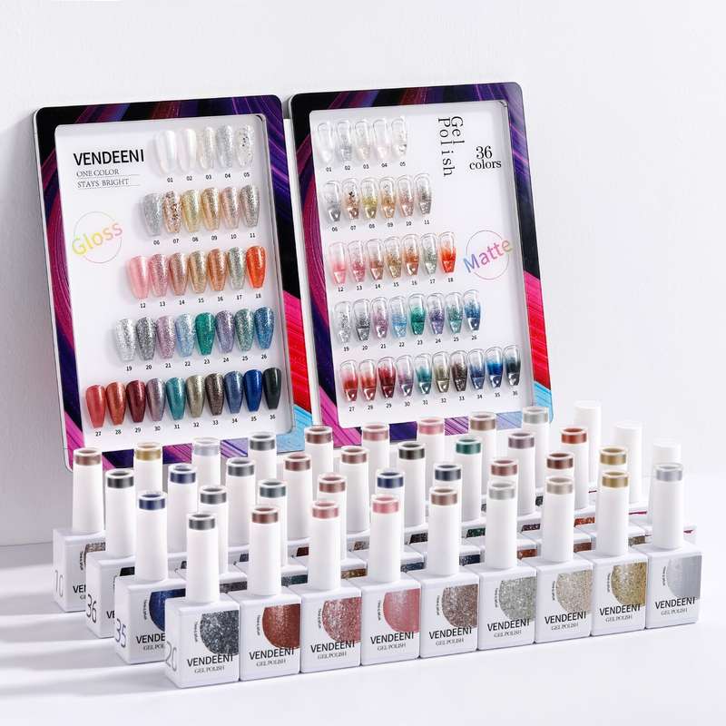Vendeeni 36 Colors + 3 Gel with classic color chart Set 4