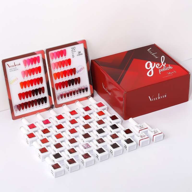 Vendeeni 36 Colors + 3 Gel with classic color chart Set 5