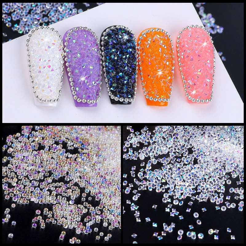 Elf WZ05 CARNIVAR Nail Beads rhinestones Glass Bottle