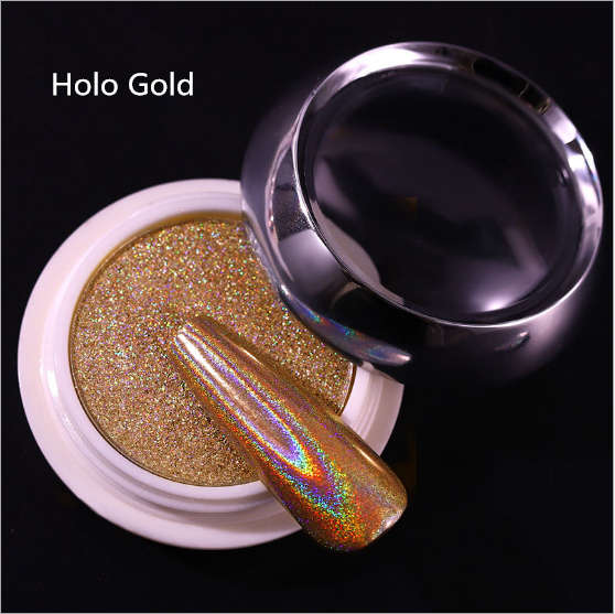 Magic Solid Holographic Mirror Powder 0.5g gold