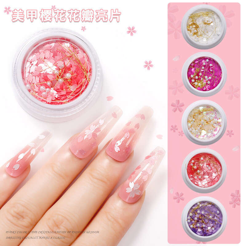 CHERRY BLOSSOMS NAIL DECORATION 5 COLOURS