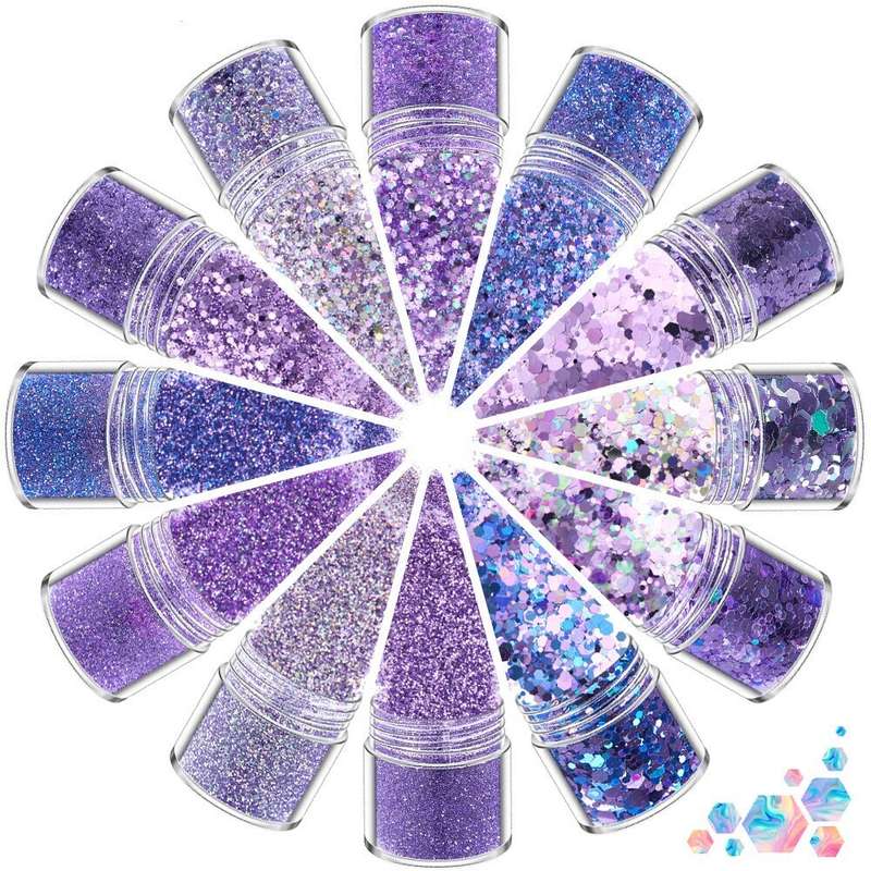 12 Bottles Glitter 10g