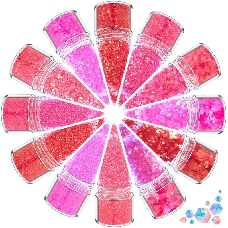 12 Bottles Glitter 10g