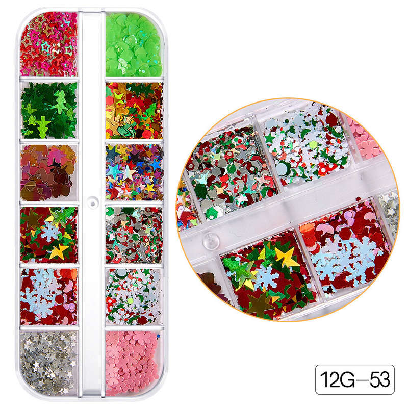 12G-53 12 Grids Nail Decoration